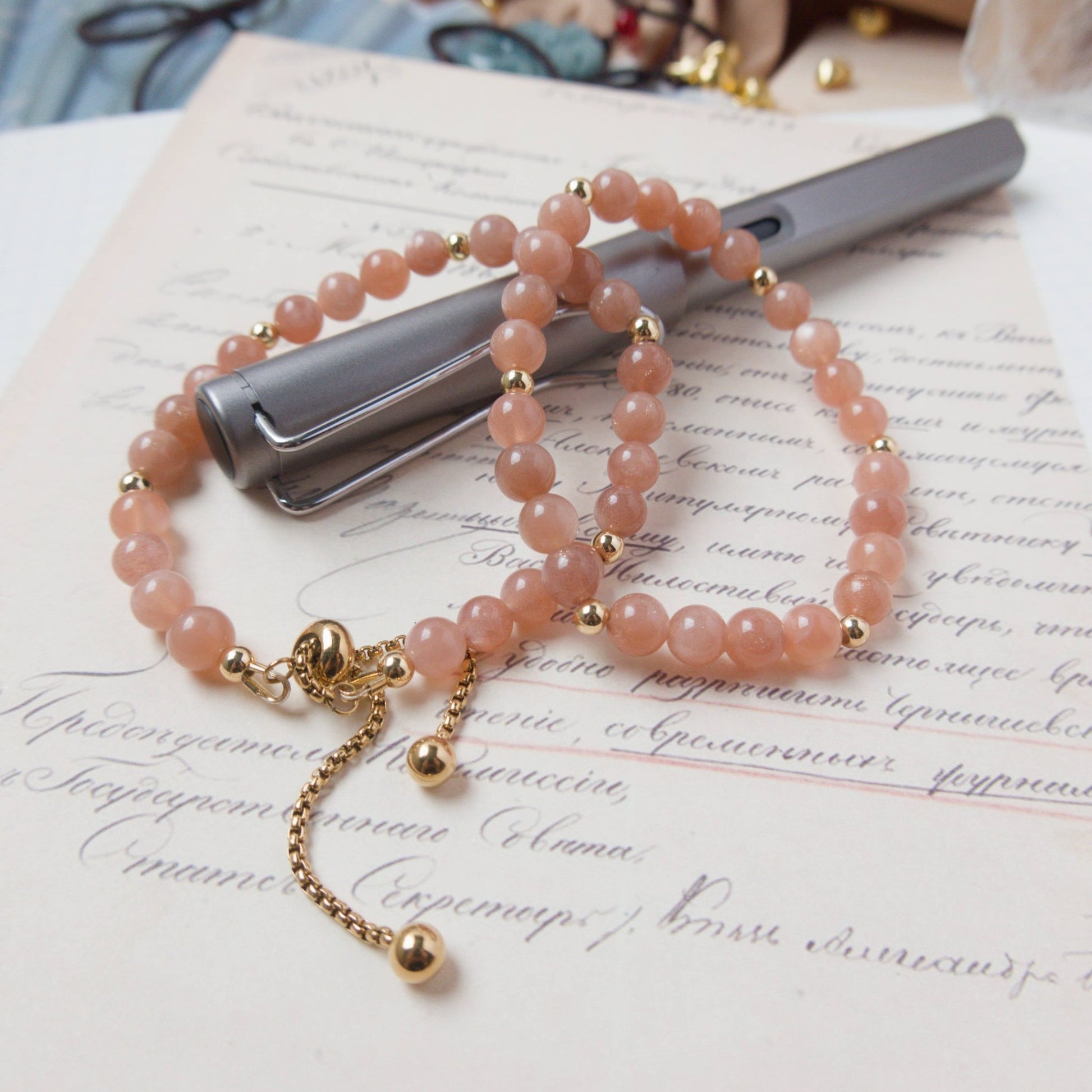 Sunstone Bracelet - Crystal Bracelet for Joy and Confidence - To Eons