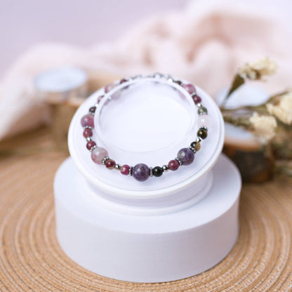 Unicorn Tourmaline Bracelet - Crystal Bracelet for Inner Strength, Clarity and Spiritual Growth - To Eons