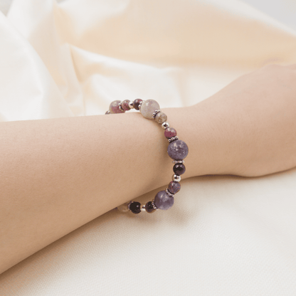 Unicorn Tourmaline Bracelet - Crystal Bracelet for Inner Strength, Clarity and Spiritual Growth - To Eons